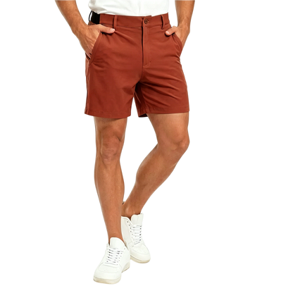 Men's Fashion Golf Work Shorts Stretch Waistband Quick-Dry Fit Hiking Casual Business Dress Athletic Mens Lightweight Pants 3 Pockets