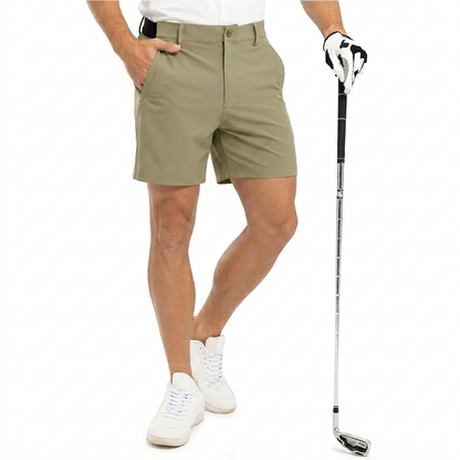 Men's Fashion Golf Work Shorts Stretch Waistband Quick-Dry Fit Hiking Casual Business Dress Athletic Mens Lightweight Pants 3 Pockets