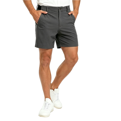Men's Fashion Golf Work Shorts Stretch Waistband Quick-Dry Fit Hiking Casual Business Dress Athletic Mens Lightweight Pants 3 Pockets