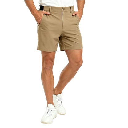 Men's Fashion Golf Work Shorts Stretch Waistband Quick-Dry Fit Hiking Casual Business Dress Athletic Mens Lightweight Pants 3 Pockets