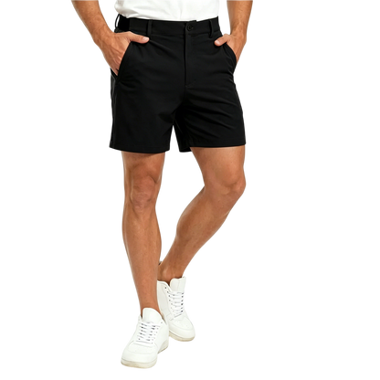 Men's Fashion Golf Work Shorts Stretch Waistband Quick-Dry Fit Hiking Casual Business Dress Athletic Mens Lightweight Pants 3 Pockets